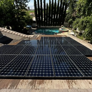 Backyard solar panels cleaned by Marz Solar Panel Cleaning